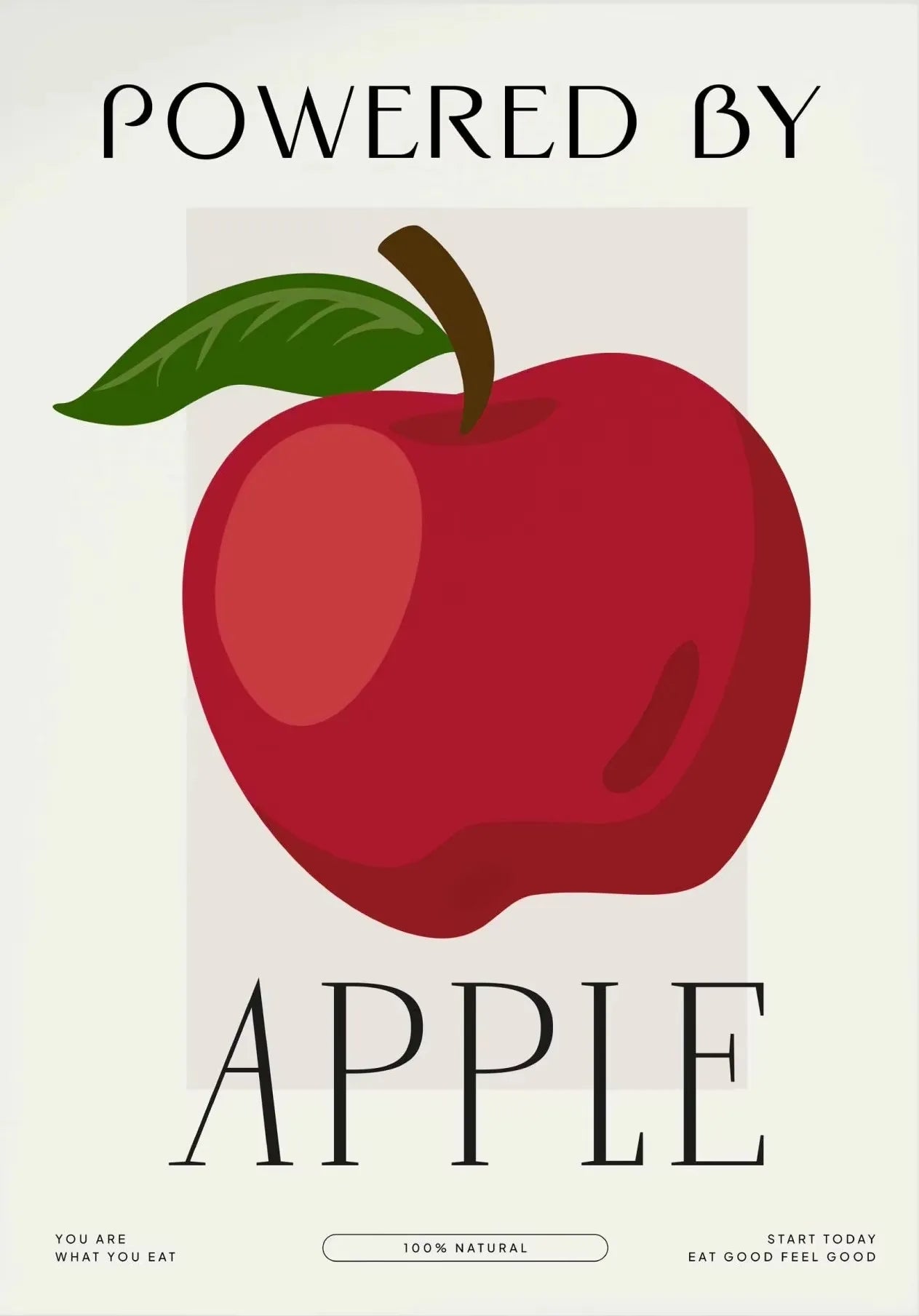 Eat More Fruits & Veggies Kitchen Wall Art – Canvas Poster (Frameless)