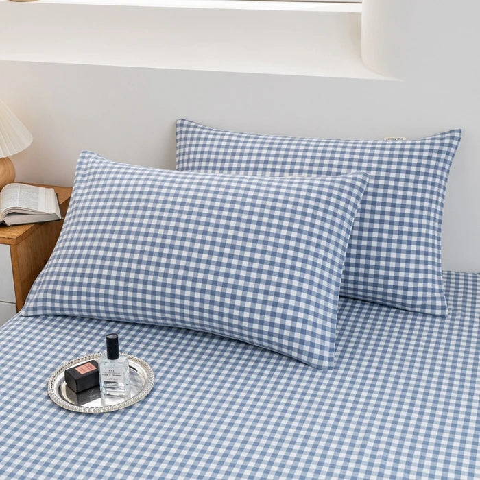 2025 Pure Cotton Yarn-Dyed Pillowcase – Solid Color Washed Cotton 48x74cm