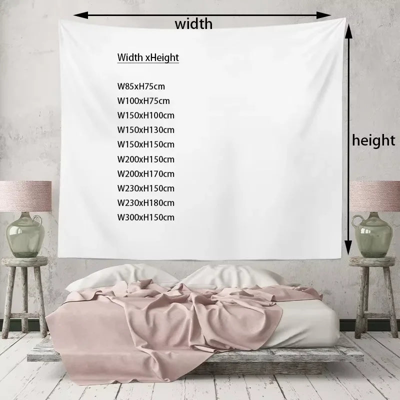 Exotic Geometric Pattern Wall Tapestry – Decorative Hanging for Bedroom, Dorm, or Living Space