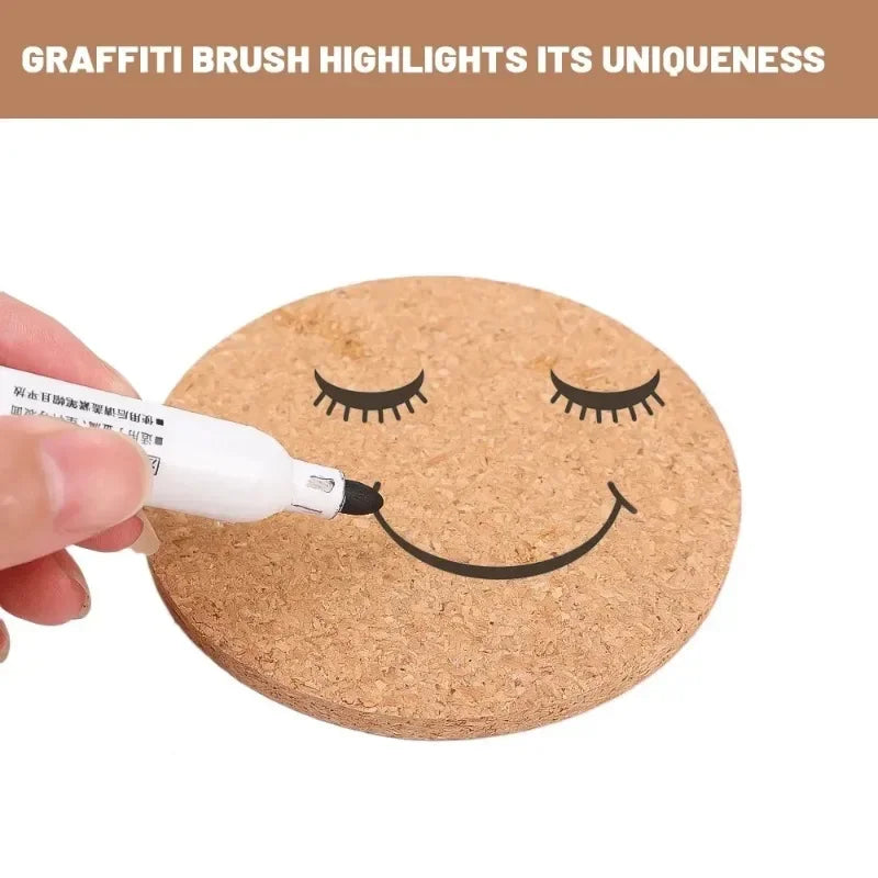 Natural Cork Coasters – Heat-Resistant Non-Slip Drink Mats