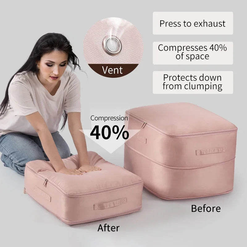 Large Capacity Compression Storage Bag – Waterproof, Space-Saving Organizer