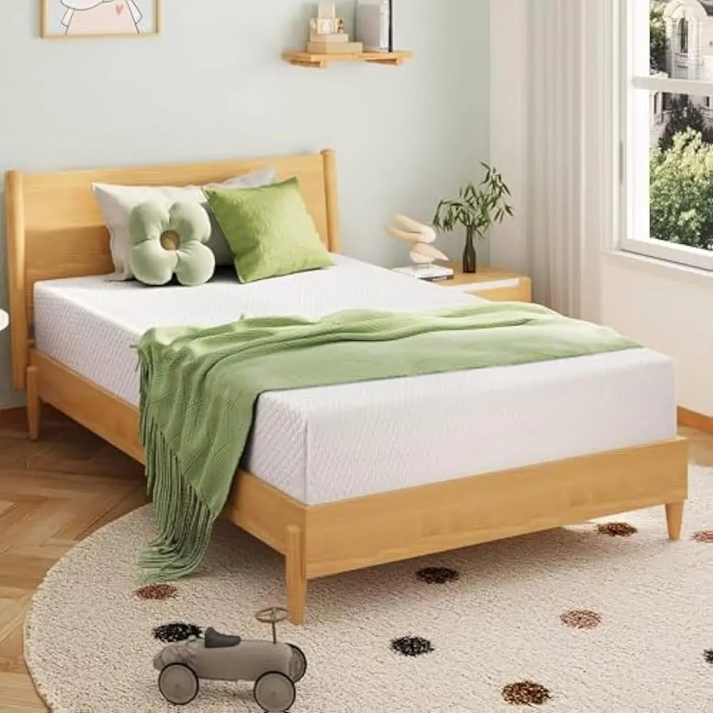 8" Cooling Green Tea Gel Memory Foam Mattress – Medium Firm Support