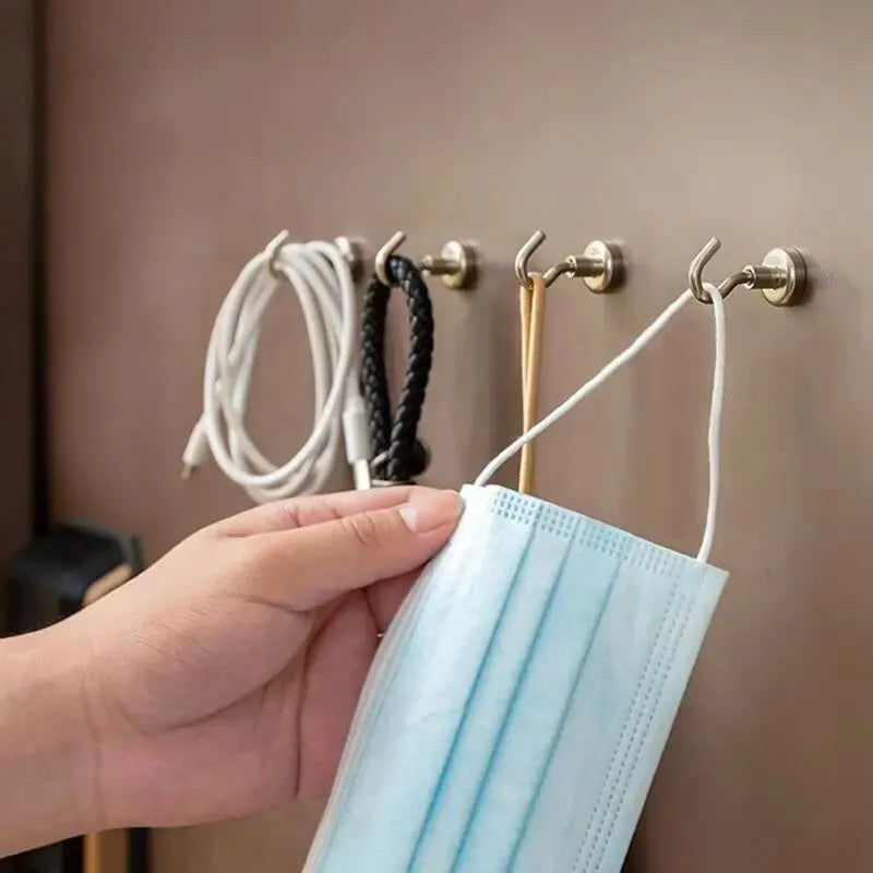 10PCS Strong Magnetic Hooks – Multi-Purpose Storage Solution