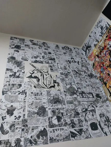 Anime Cartoon Wall Stickers – Self-Adhesive Room Décor (20/30/40pcs, 21x30cm)