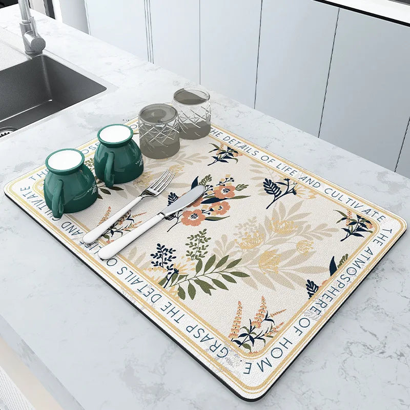 Large Super Absorbent Kitchen Drying Mat