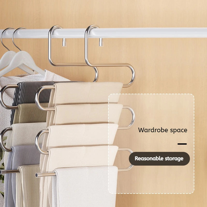 5-Layer Multi-Functional Clothes & Pants Hanger