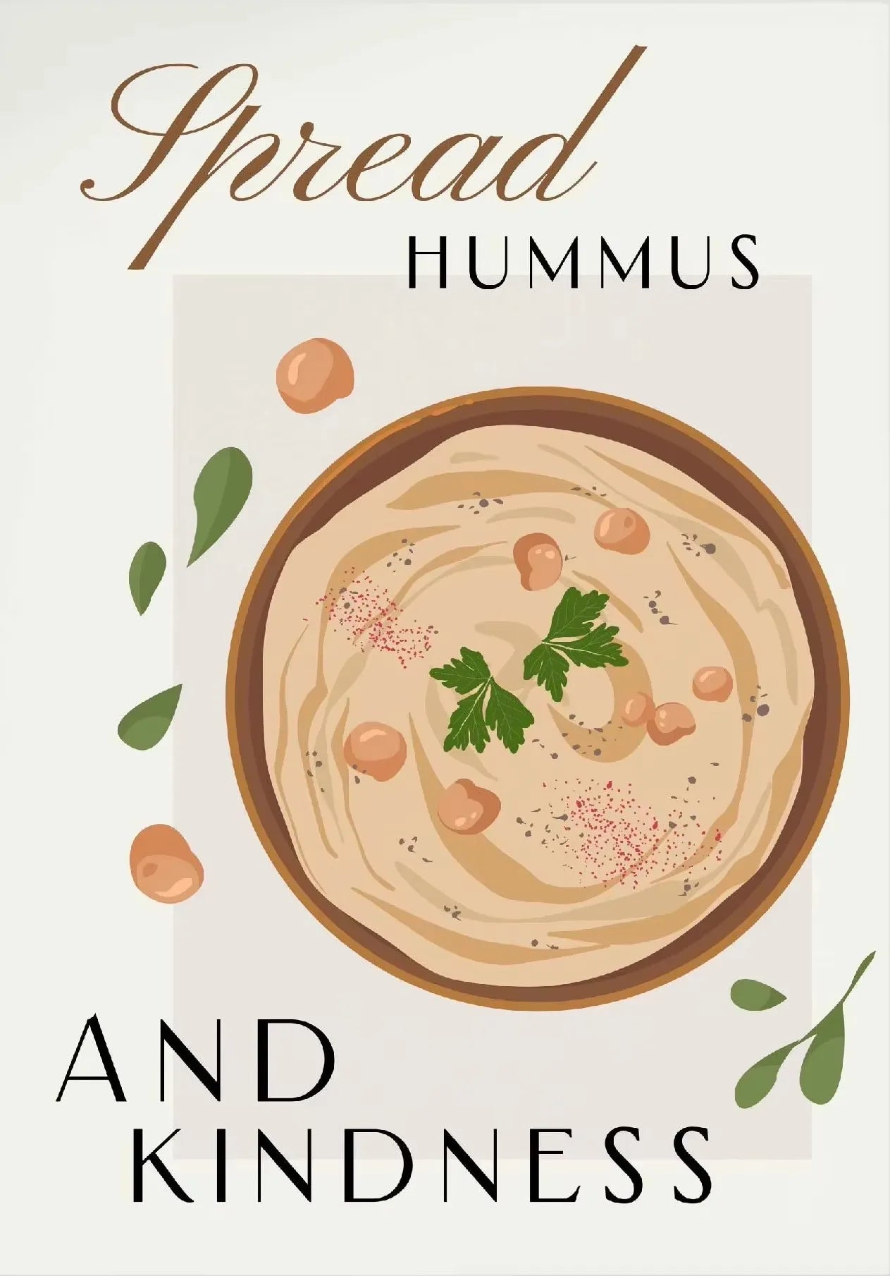 Eat More Fruits & Veggies Kitchen Wall Art – Canvas Poster (Frameless)