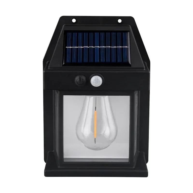 Solar Wall Light with Motion Sensor – Waterproof Outdoor LED Lamp, 3 Modes