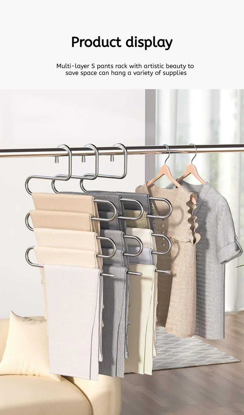 5-Layer Multi-Functional Clothes & Pants Hanger