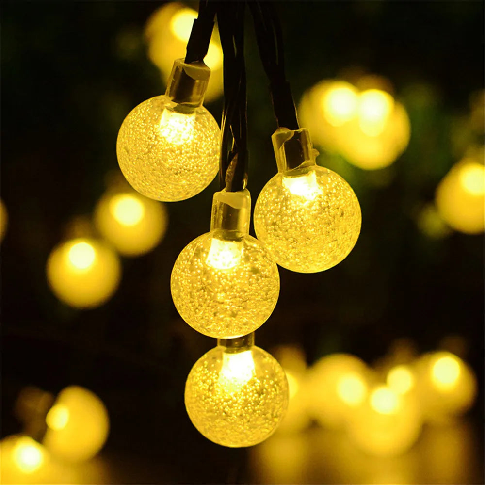 LED Solar Fairy String Lights – 5m 20LED Warm White, Waterproof Outdoor Garden & Wedding Decor