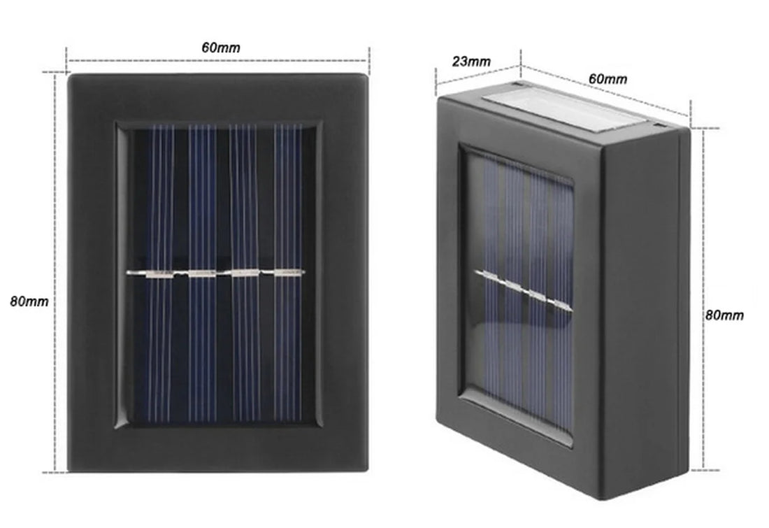 Solar Up & Down Wall Spot Lights – Outdoor Waterproof Decorative Garden Lamp
