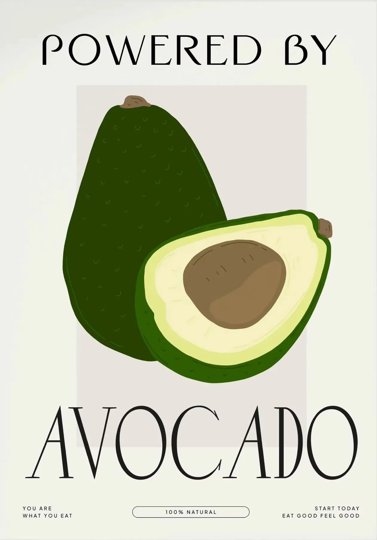 Eat More Fruits & Veggies Kitchen Wall Art – Canvas Poster (Frameless)