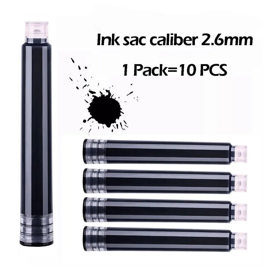 Retro Metal Fountain Pen with Replaceable Ink – Elegant Writing Gift (1–100pcs Set)