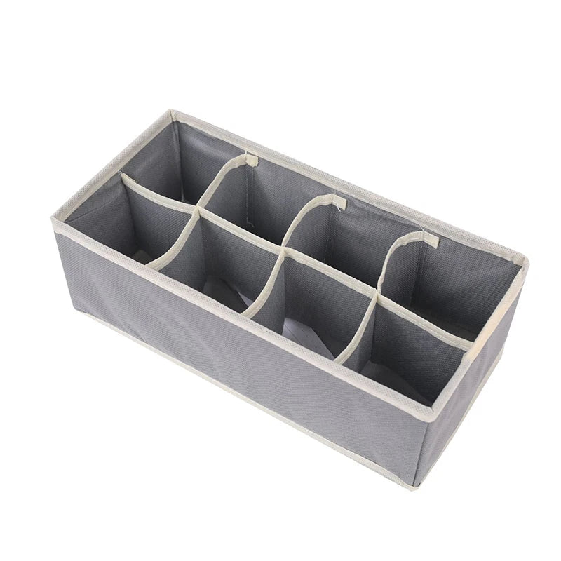 Foldable Underwear Drawer Organizer – Storage Box for Socks, Bras, Scarves & Ties