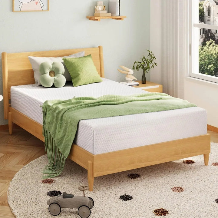 8" Cooling Green Tea Gel Memory Foam Mattress – Medium Firm Support
