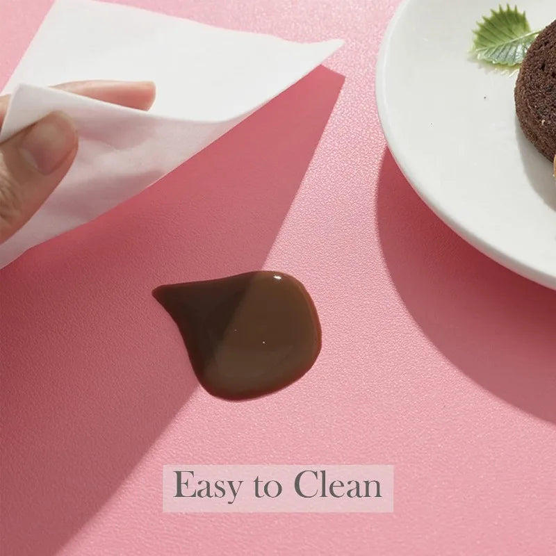 Leather Table Placemats – Heat Resistant, Waterproof, Non-Slip (1/4/6pcs)