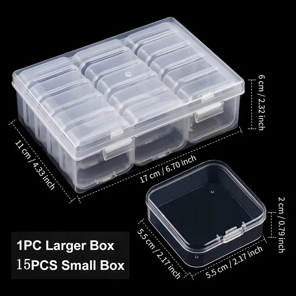 Large Capacity Transparent Plastic Document Storage Box