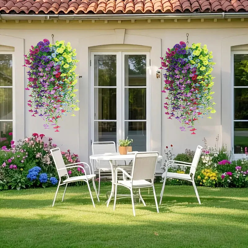 Artificial Hanging Flowers – UV-Resistant Realistic Floral Decor for Home & Wedding (2025)