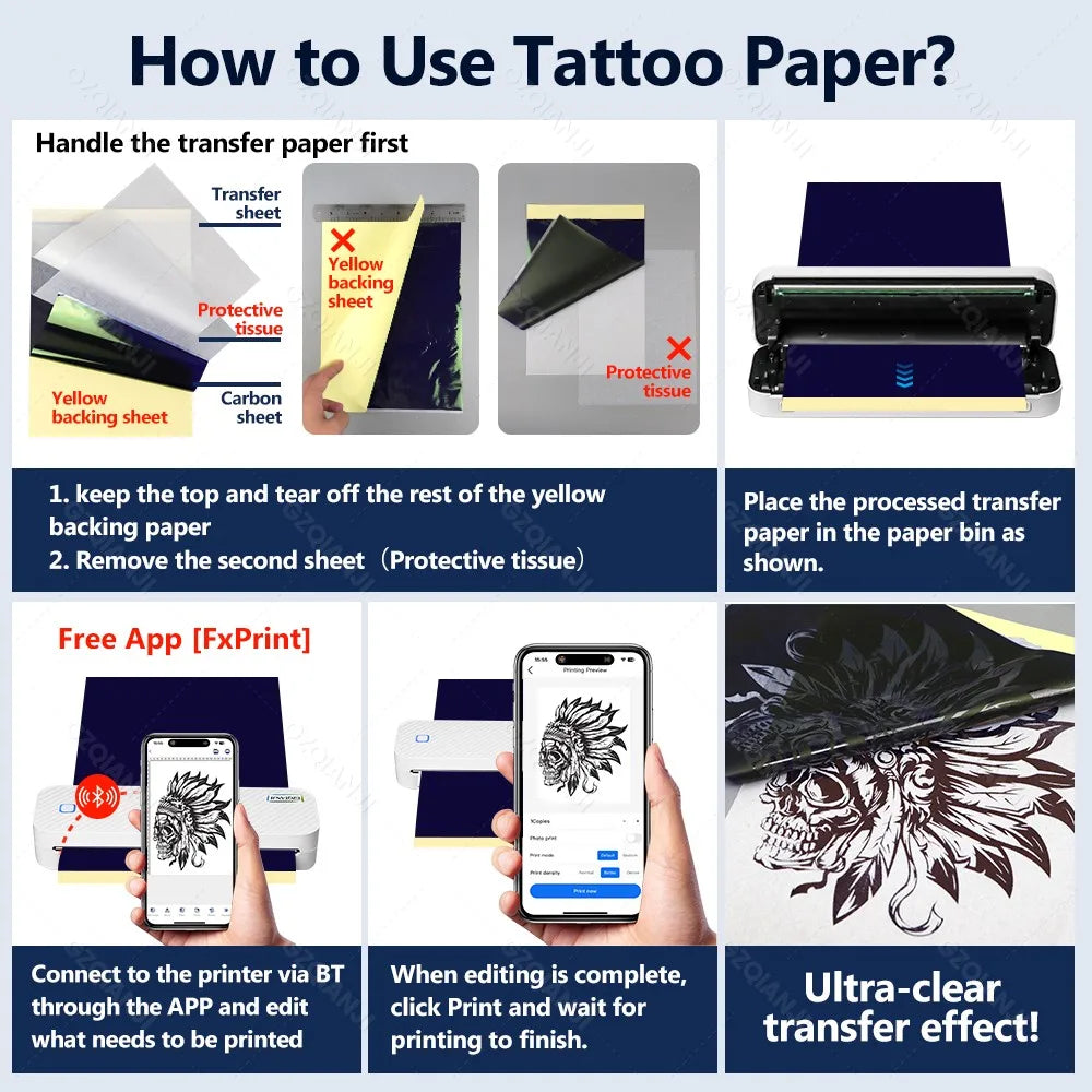 Portable A4 Thermal Bluetooth Printer – Photos & Document Printing Machine