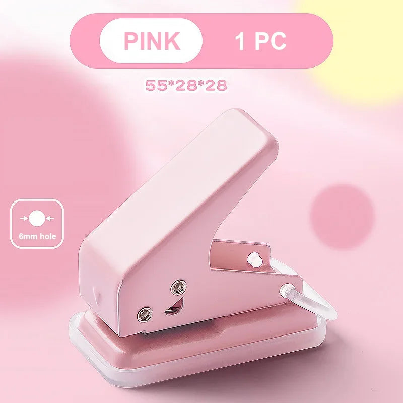 Mini Hole Punch – 1-Hole Cute Portable Paper Cutter
