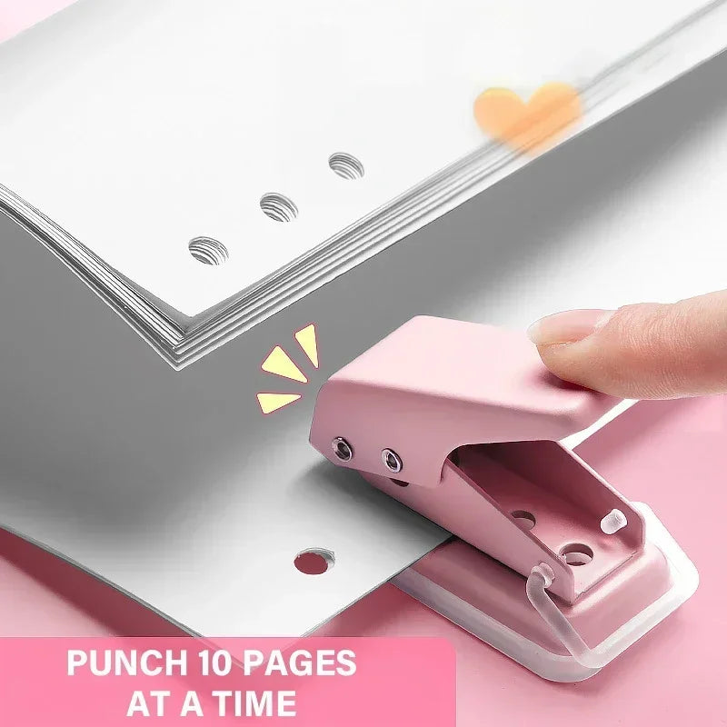 Mini Hole Punch – 1-Hole Cute Portable Paper Cutter