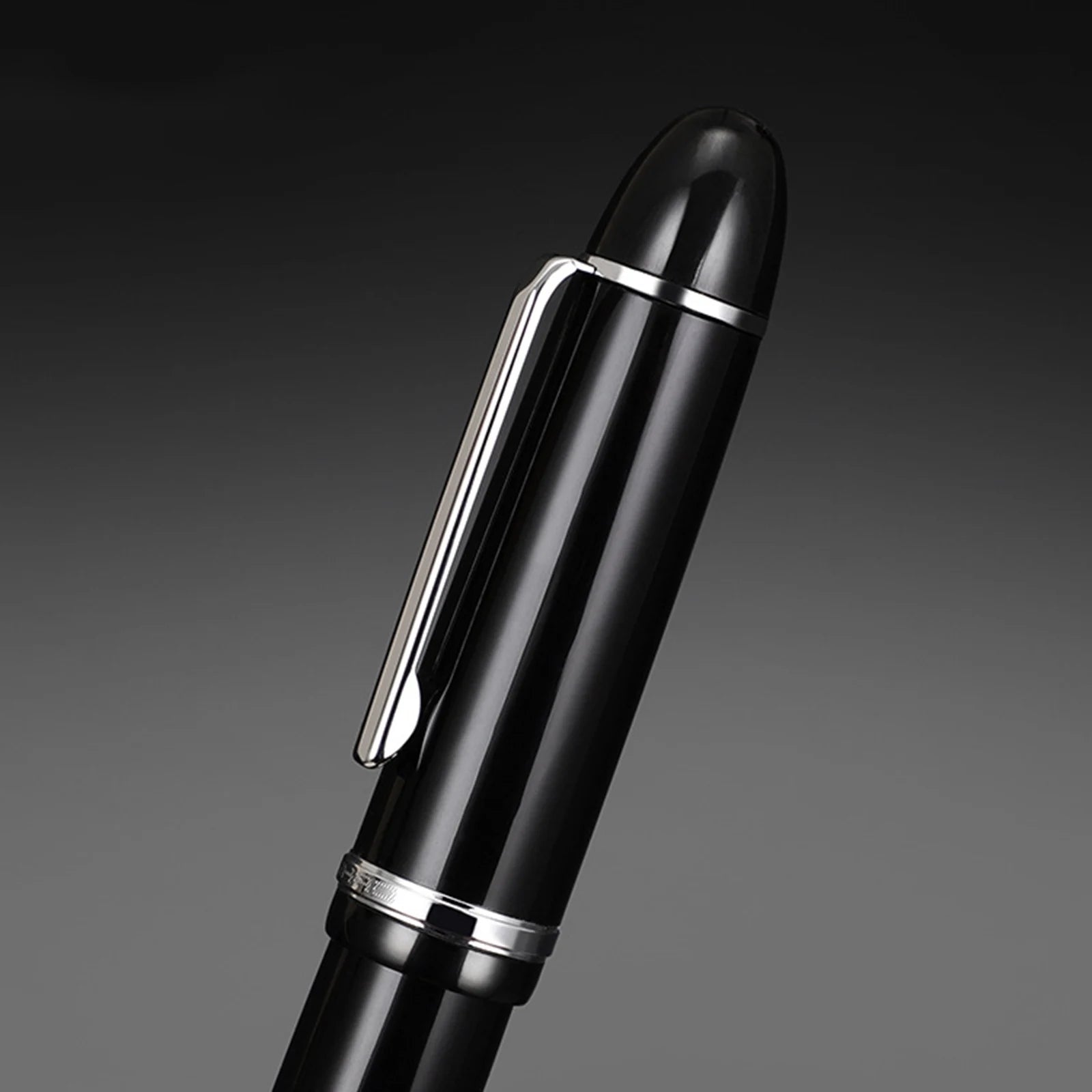 JinHao X159 Black Acrylic Fountain Pen – Fine Nib 0.5mm with Metal Clip