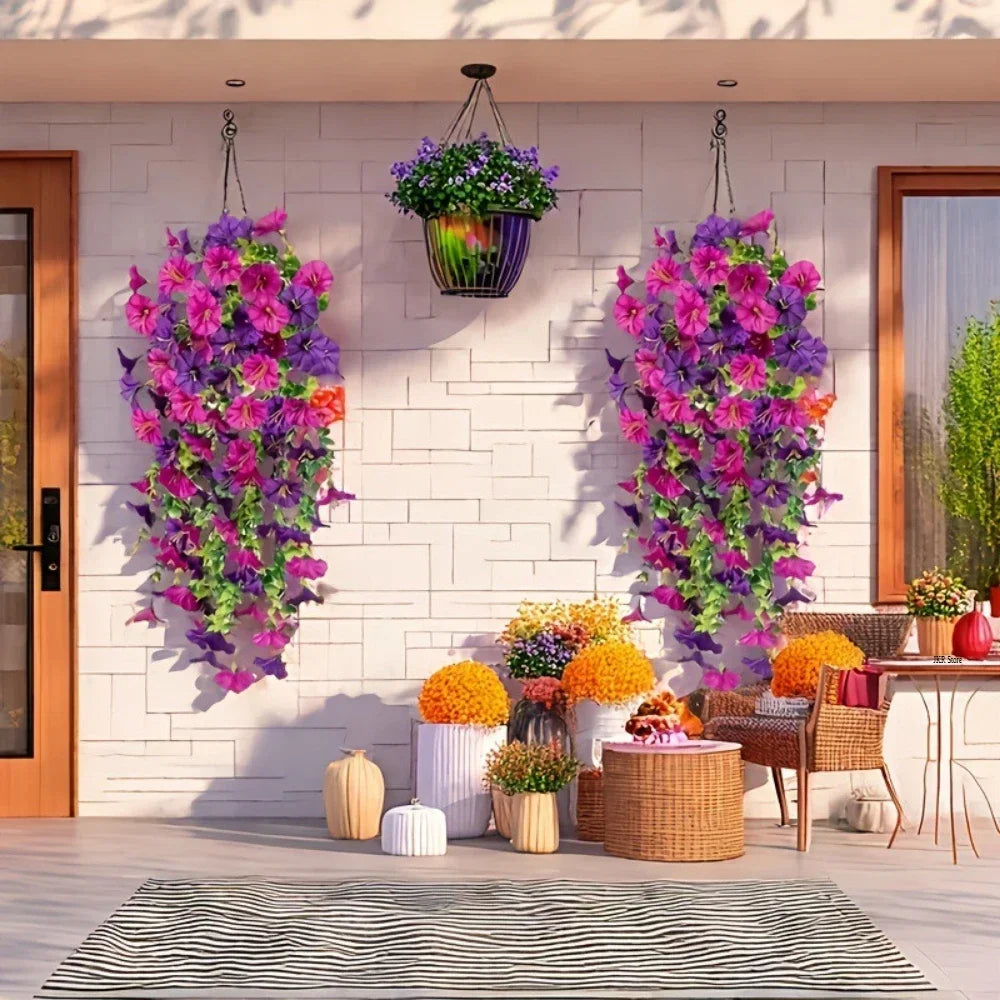 Artificial Hanging Flowers – UV-Resistant Realistic Floral Decor for Home & Wedding (2025)