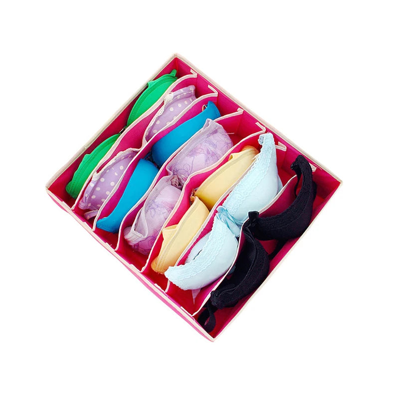 Foldable Underwear Drawer Organizer – Storage Box for Socks, Bras, Scarves & Ties