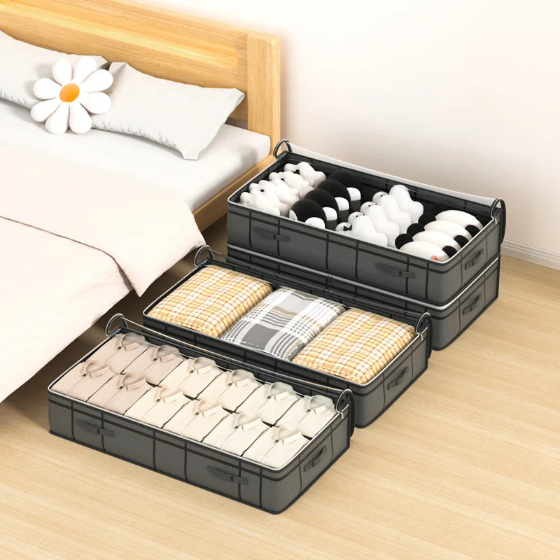 Large Foldable Under-Bed Clothes Storage Bag