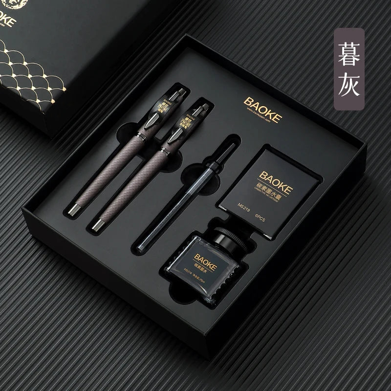 BAOKE T18/T19/T20 Fountain Pen Gift Set – Smooth Writing with Ink & Cartridges