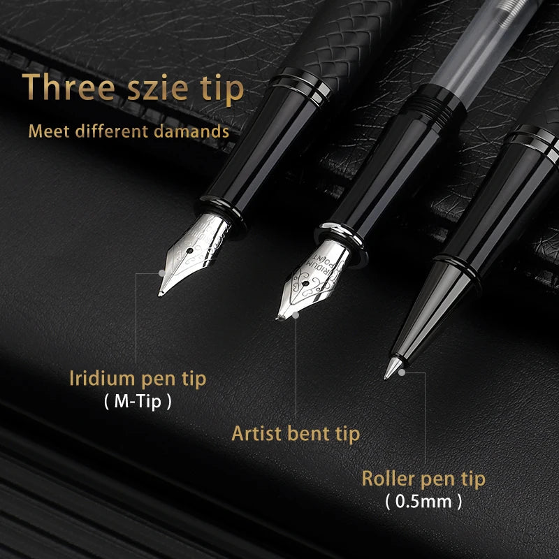 BAOKE T18/T19/T20 Fountain Pen Gift Set – Smooth Writing with Ink & Cartridges