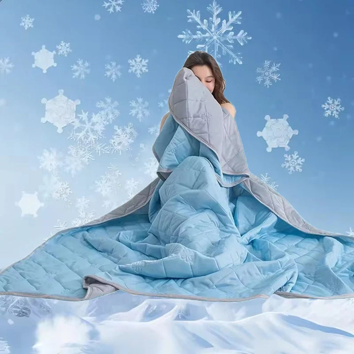 Cooling Blanket – Lightweight Breathable Summer Quilt (King/Queen)