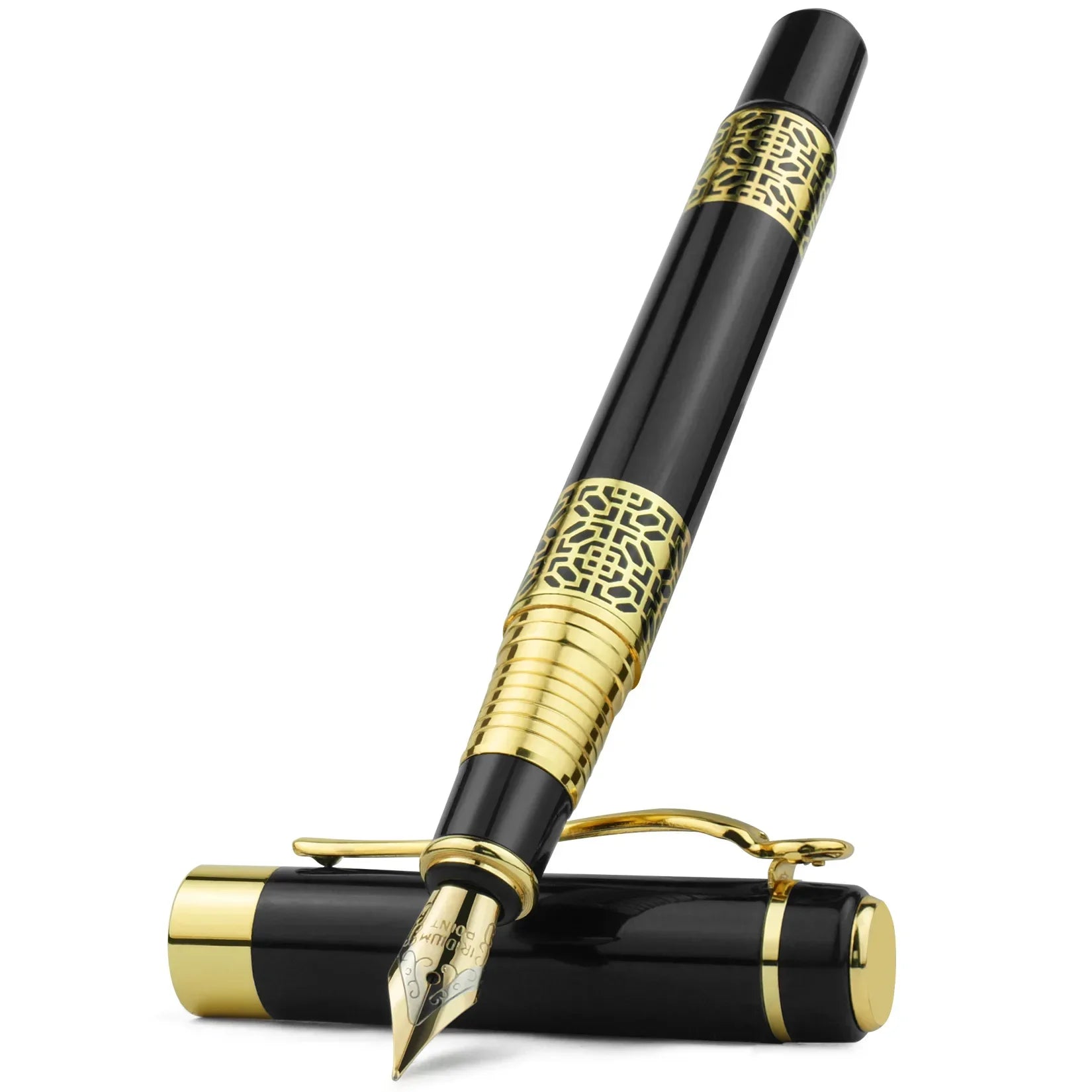 Retro Metal Fountain Pen – Fine Nib Classic Writing Pen with Converter