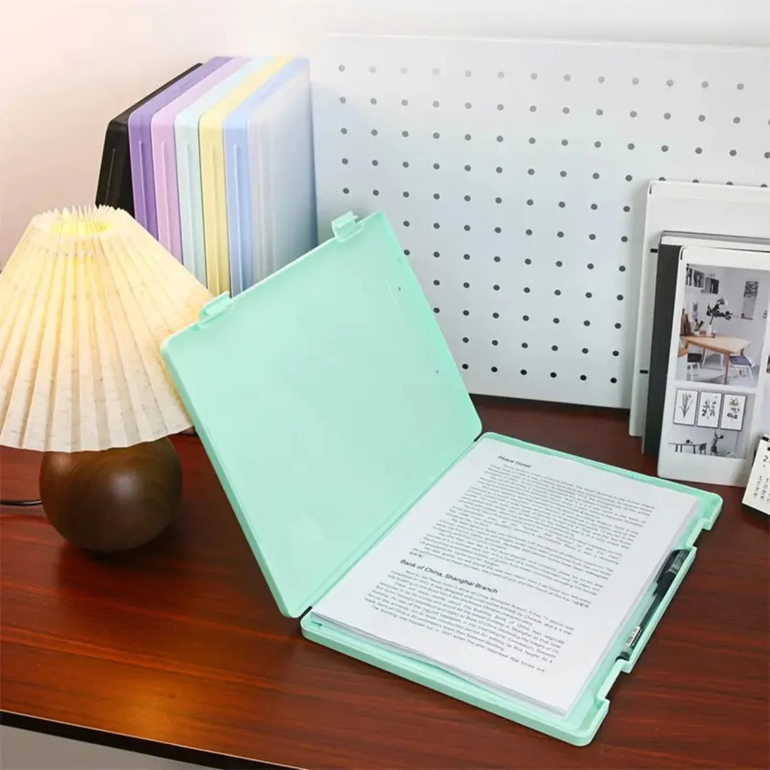 Multi-Color A4 Clip Storage Box – Large Capacity Organizer for School & Office