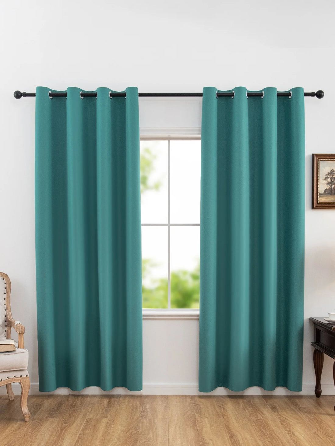 Solid Blackout Curtain with Grommets – Bedroom Privacy Drape (1pc)