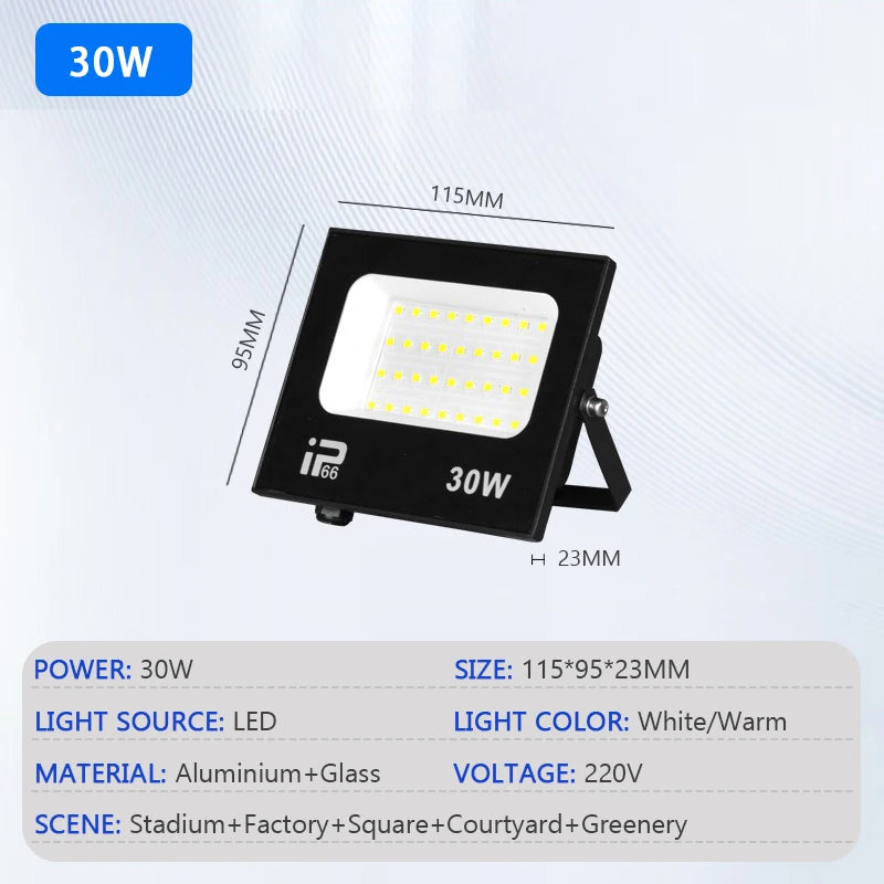 Floodlight Outdoor LED – IP66 Waterproof Path & Spotlight