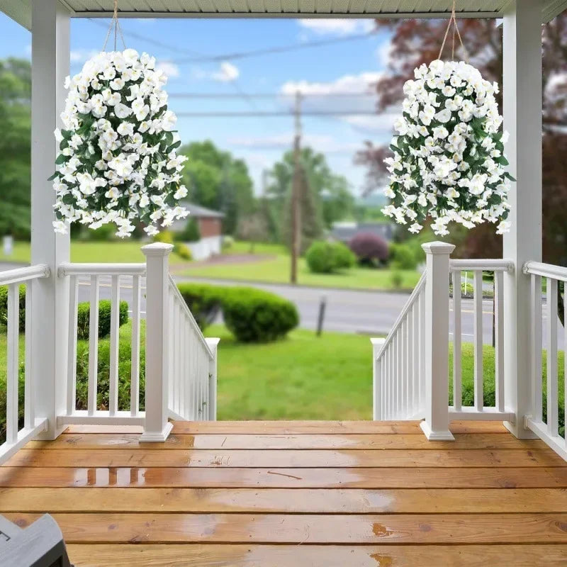 Artificial Hanging Flowers – UV-Resistant Realistic Floral Decor for Home & Wedding (2025)