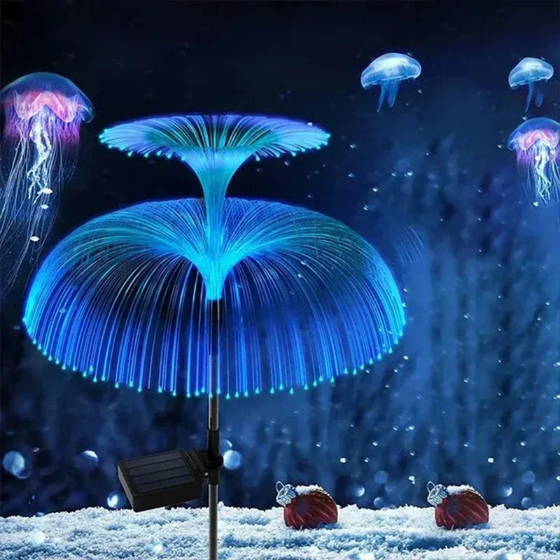Solar Fiber Optic Jellyfish Lights – Waterproof Outdoor Garden Decor