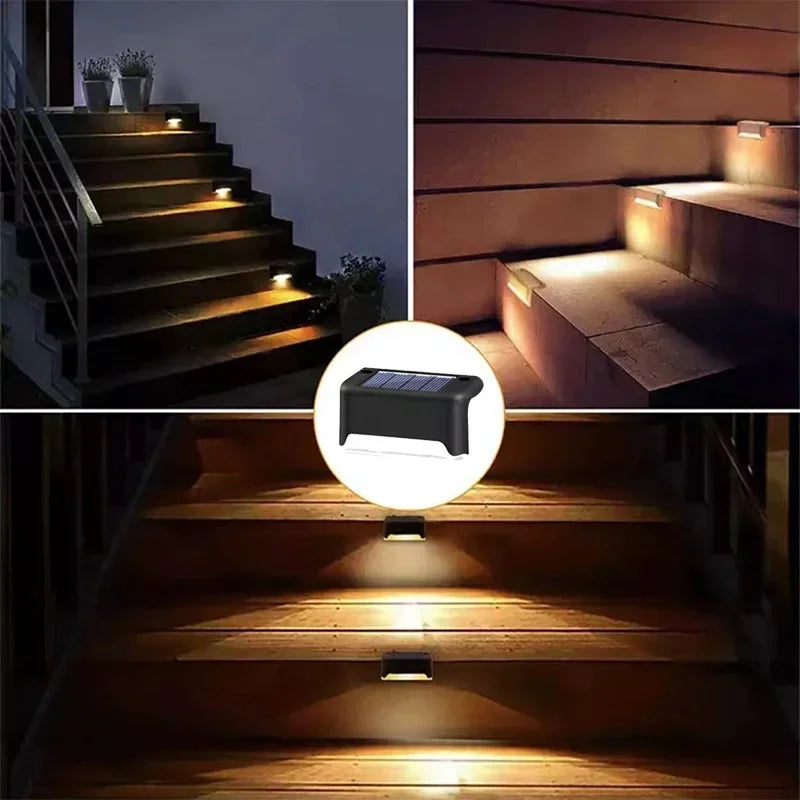 Waterproof Solar Deck Lights – LED Fence & Step Outdoor Lamps (4/8/12pcs)