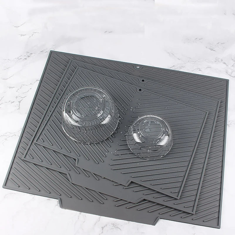 Silicone Bar & Sink Drain Mat – Heat-Resistant, Multi-Purpose Kitchen Accessory