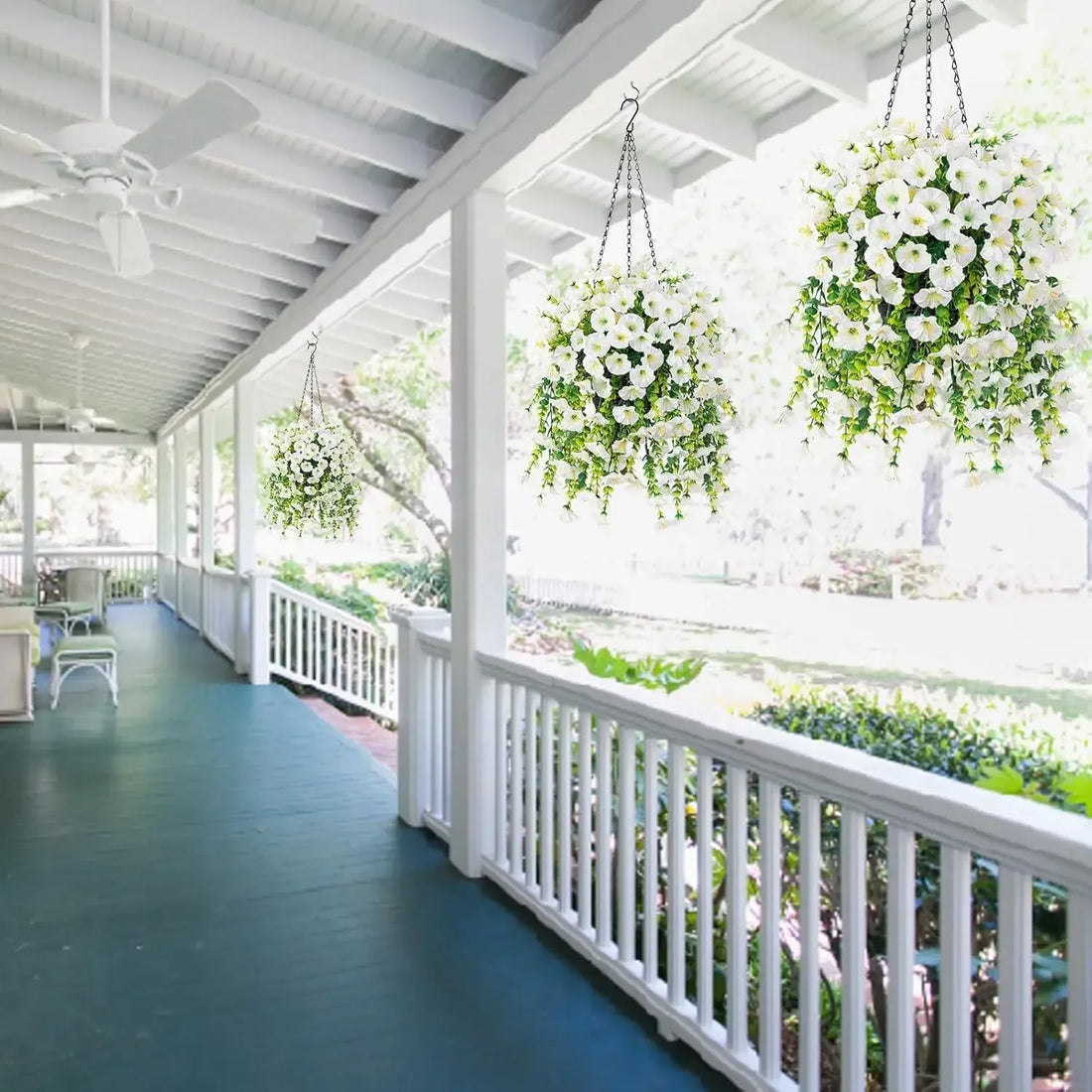 Artificial Hanging Flowers – UV-Resistant Realistic Floral Decor for Home & Wedding (2025)