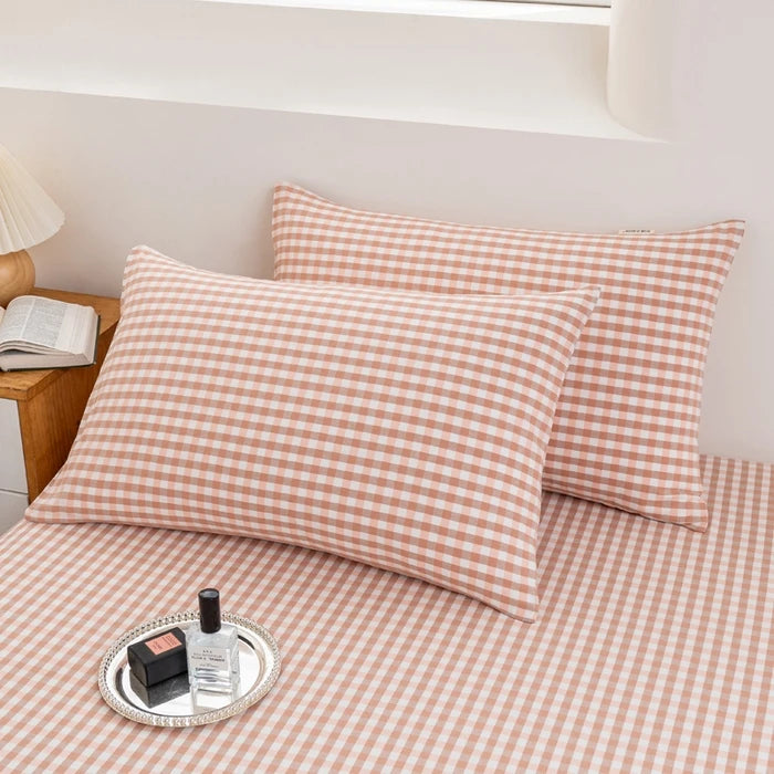 2025 Pure Cotton Yarn-Dyed Pillowcase – Solid Color Washed Cotton 48x74cm