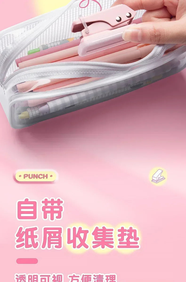 Mini Hole Punch – 1-Hole Cute Portable Paper Cutter