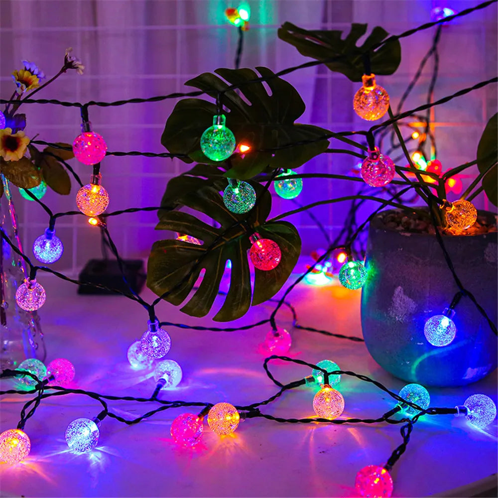 LED Solar Fairy String Lights – 5m 20LED Warm White, Waterproof Outdoor Garden & Wedding Decor