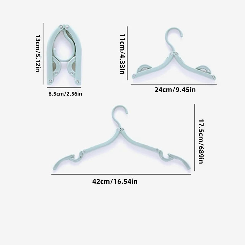 Foldable Travel Clothes Hanger – Portable Multi-Functional Rack (5/10pcs)