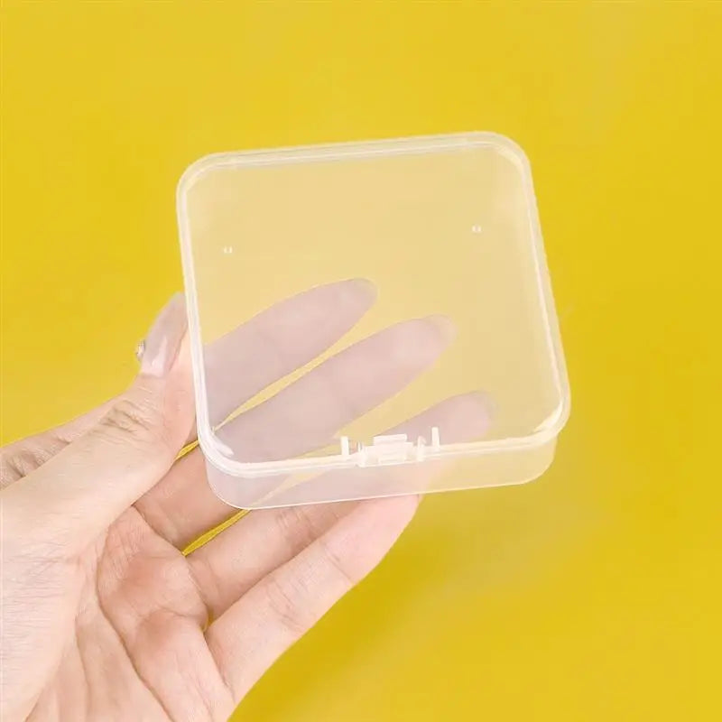 10 Pcs Rectangular Translucent Plastic Storage Boxes