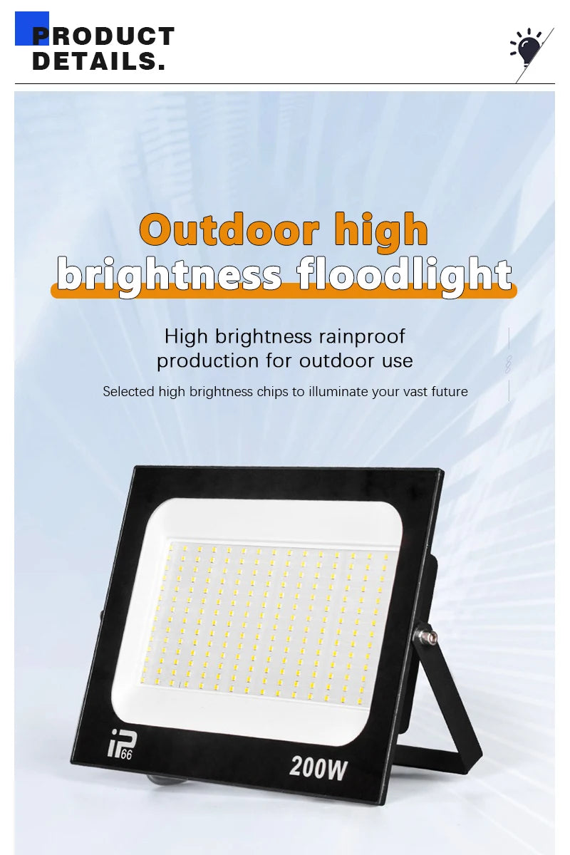 Floodlight Outdoor LED – IP66 Waterproof Path & Spotlight