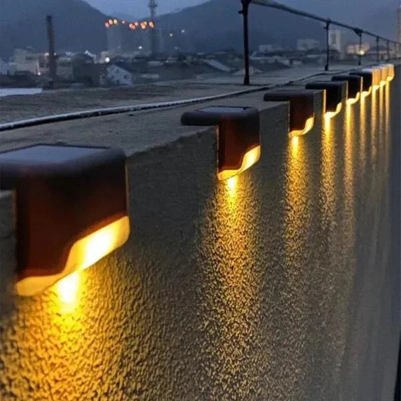 Waterproof Solar Deck Lights – LED Fence & Step Outdoor Lamps (4/8/12pcs)