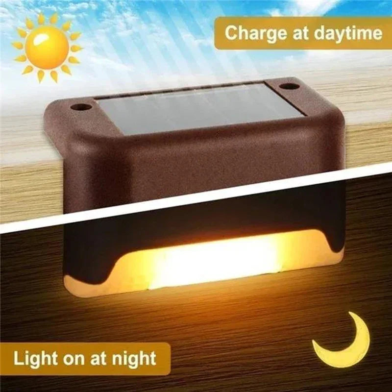 Waterproof Solar Deck Lights – LED Fence & Step Outdoor Lamps (4/8/12pcs)