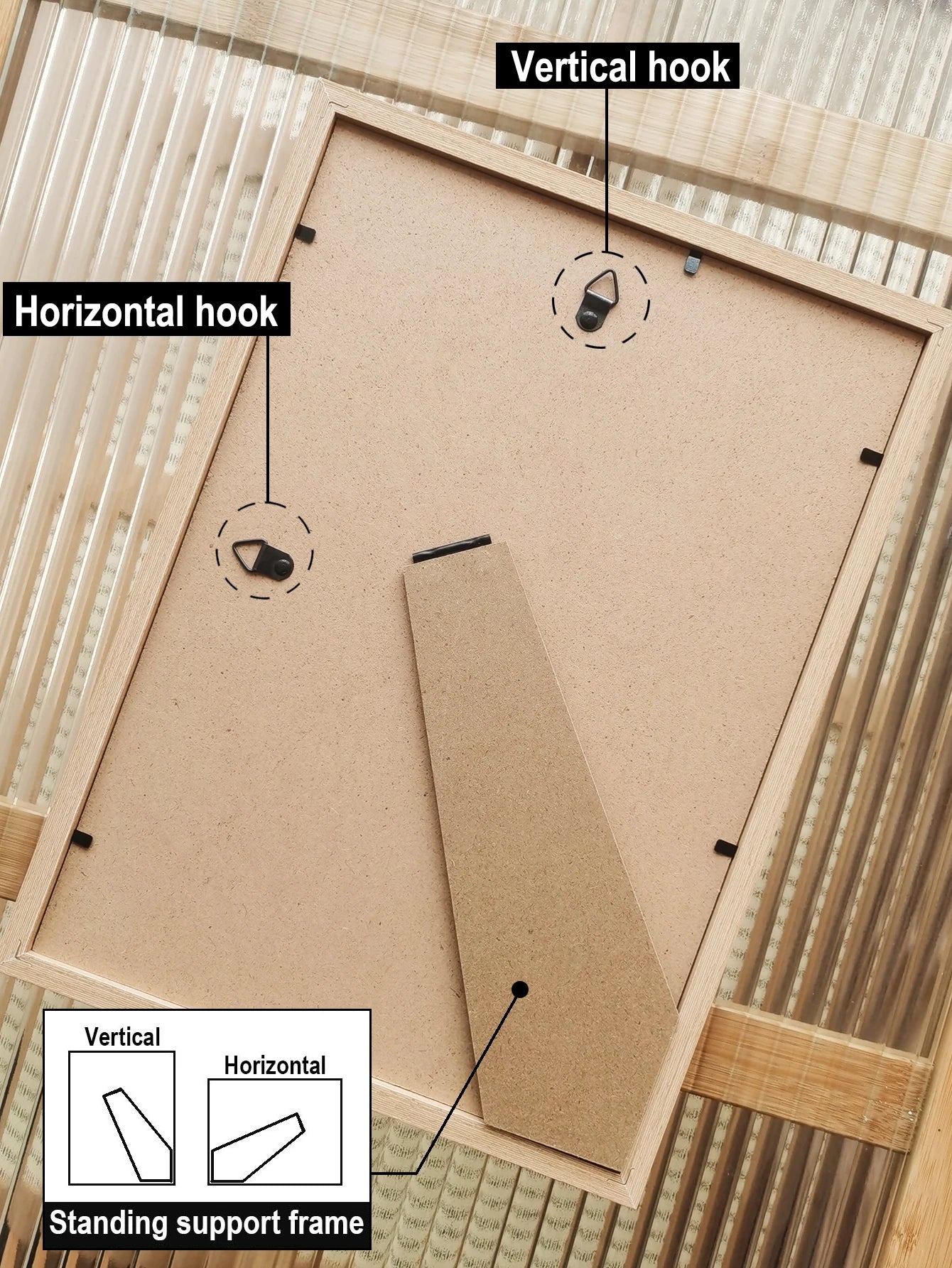 1Pc/3Pcs Wall Gallery Photo Frames – A4, 15x20, 20x25 cm for Tabletop or Wall Mount Display